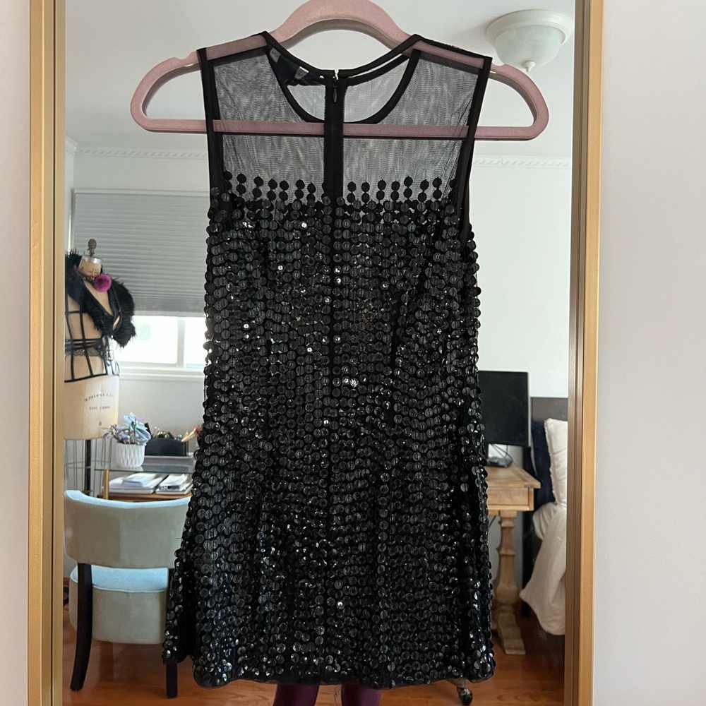 Sequin Sheer Dress Shirt